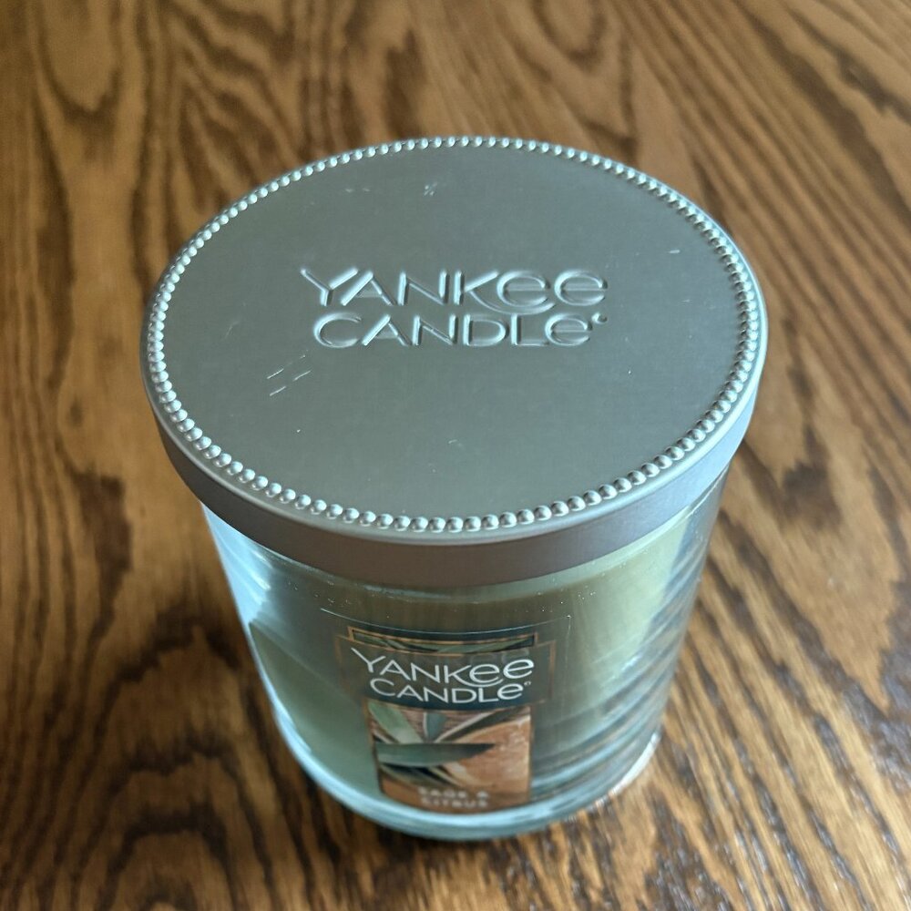 Sage & Citrus Yankee Candle Original Small Tumbler Candle, NWT - Picture 4 of 8